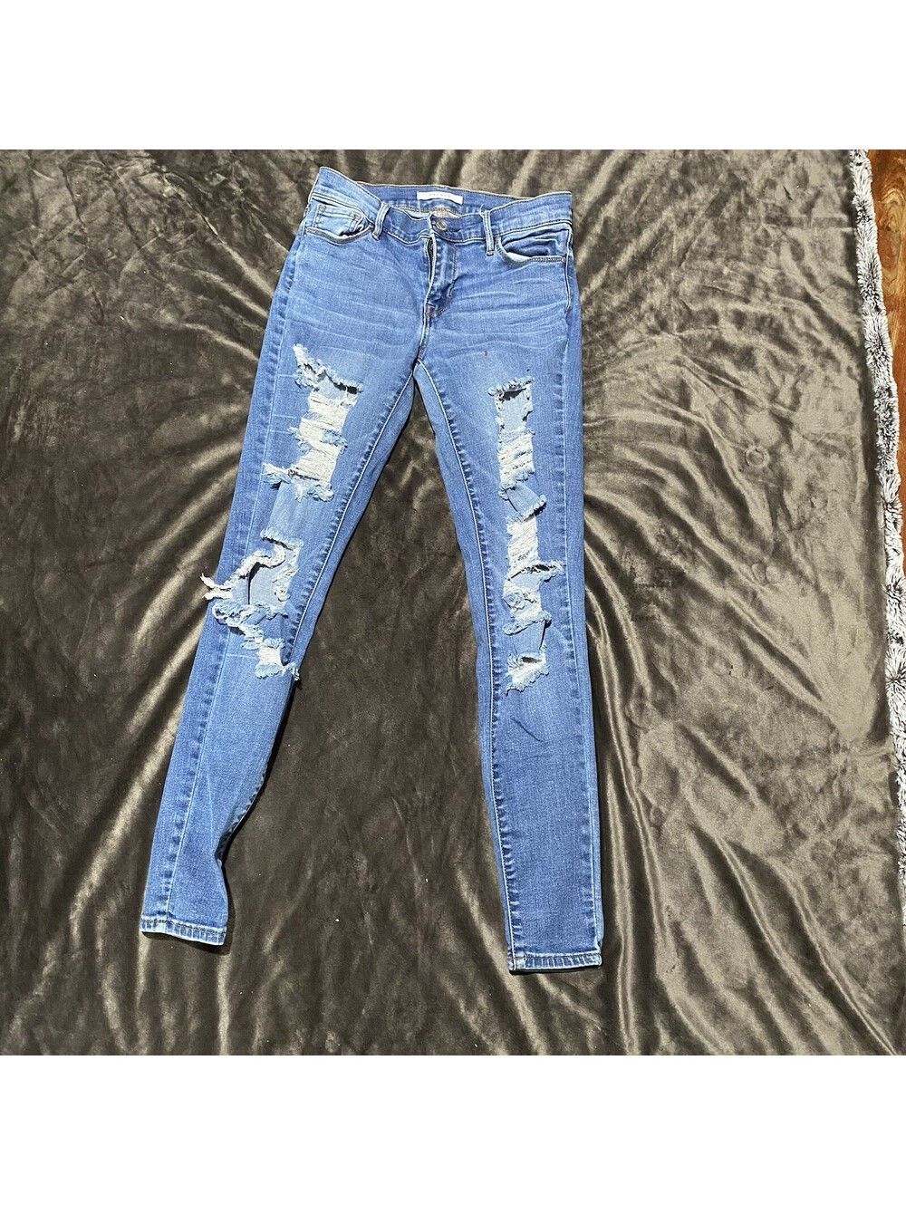 PacSun Perfect Fit Jegging Jeans Size 24 Distressed Skinny Stretch Denim
